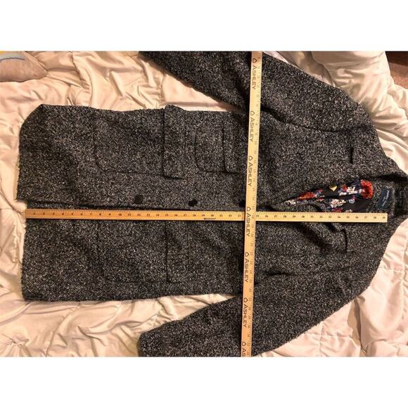 Paisley & Grey women’s Slim Fit Gray Wool Blend Overcoat 2XL - Picture 4 of 5
